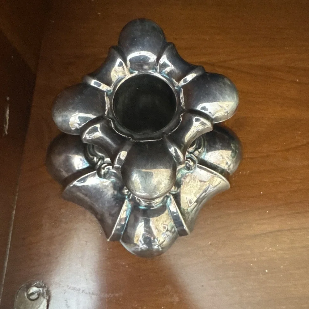 Vintage Grosvenor House Plate Silver Plated Candlestick Ornate‎ Rococo Revival